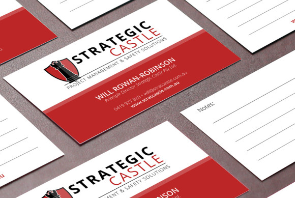 Strategic Castle - Business card mock up
