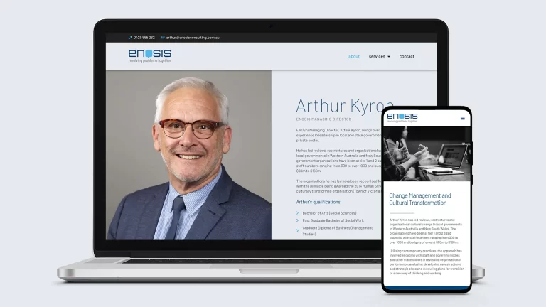 Enosis Consulting Website Design