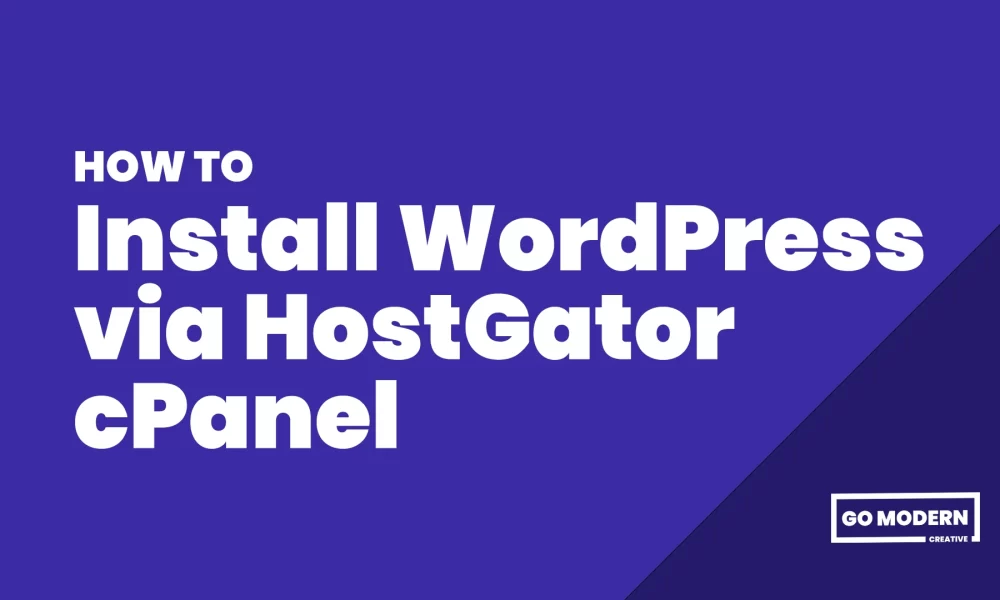 How to Install WordPress via your cPanel